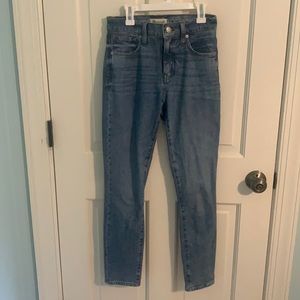 Madewell 9 inch high rise skinny jeans